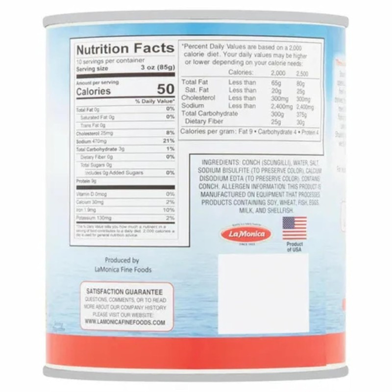 LaMonica Original Scungilli – 29 oz Can | Premium Conch