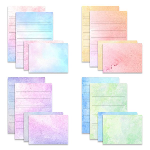 TEETOOKEA TEETOOKEA 72 Pieces Stationery Set with Envelopes (48 Lined