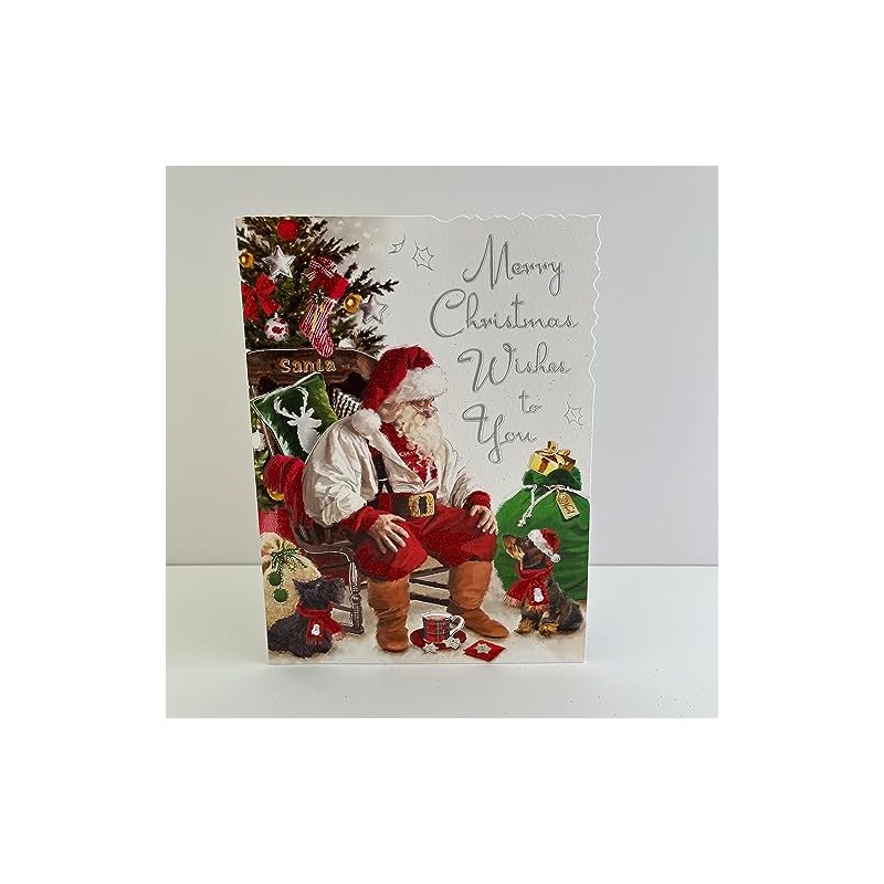 Jonny Javelin Merry Christmas Wishes To You Card Santa