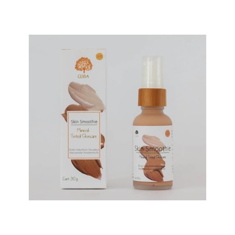 CEIBA Skin Smoothie Base-Corrector, Base de Maquillaje Hidratante Ligera y