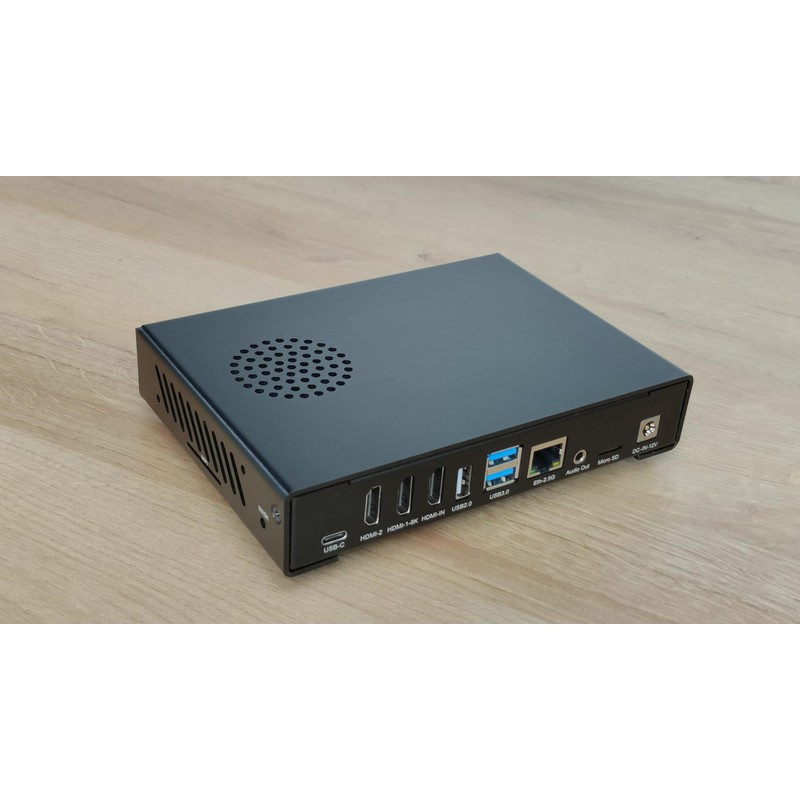 WayPonDEV Black Metal Case for CM3588 NAS Kit Open Source