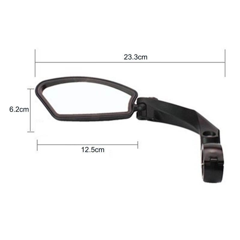 Bike Mirror Adjustable Bike Mirror Handlebar Rearview Mirror Convex Rearview