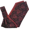 Great British Tie Club Mens Paisley Satin Reversible Ascot Cravats
