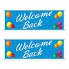 Beistle Welcome Back Sign Banner Pack of 2