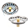 Loimon Sink Strainer Plug, 79mm 304 Stainless Steel Thickened Drain