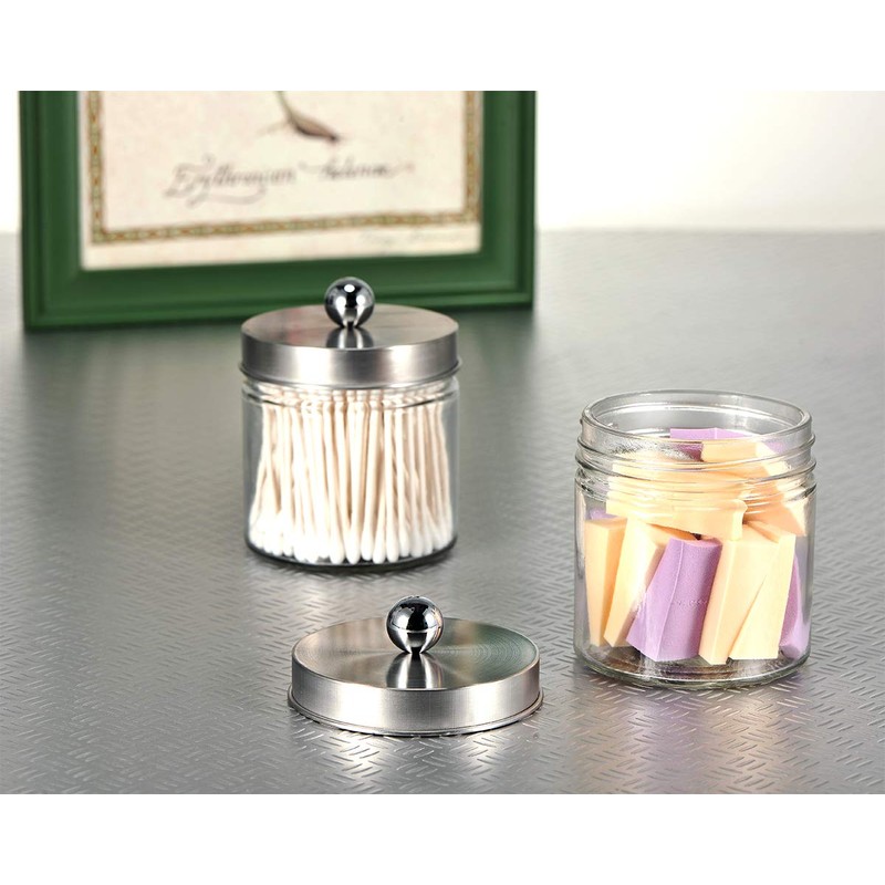 SheeChung Bathroom Organizers and Storage - 2Pack Qtip Holders Bathroom