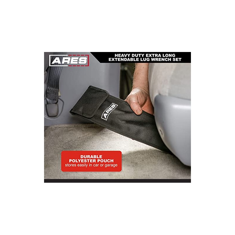 ARES 57001 – Juego de llave de rueda extensible de