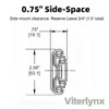 VITERLYNX 3/4" Thick 300Lbs Soft Close Heavy Duty Drawer Slides