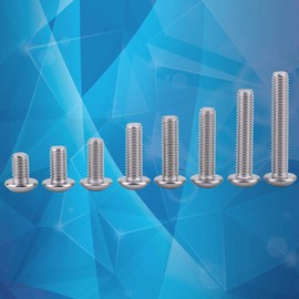 Bolts, 160pcs Stainless Steel SS304 Hex Socket M5 Screws Bolts and Nuts Assortment hex Screw Nuts Fastener(Button Head)