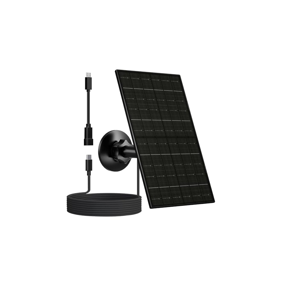 Zivif 7W Solar Charger for Security Cameras - IP65 Waterproof