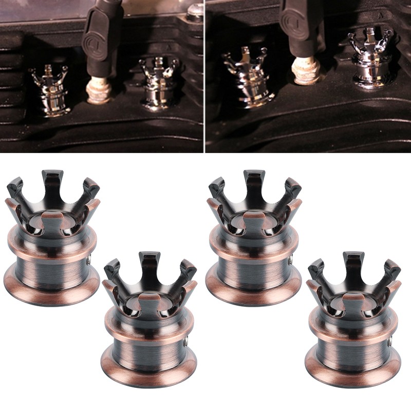 4pcs Engine Screw Cap Covers Crown Styling Fit for XL883/Big