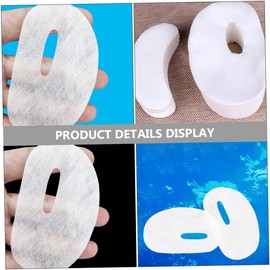 Mascarilla Desechable para Ojos 50 Láminas de Tela No Tejida Blanco Ultrafino, Formato para Cuidado Ocular en Casa, Ayuda a Aliviar Fatiga Visual