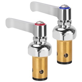 TNROTED Hot and Cold Side Handle Stem Assembly, Brass Spindle Assembly Replacement Fit for All T&S Faucet Valve (Replace 002713-40 002714-40)