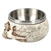 Pacific Giftware Skull Bowl with Stainless Steel Insert 350 ml