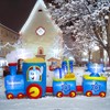 Nervure 10FT Hanukkah Train and Menorah Inflatables - Hanukkah Inflatable