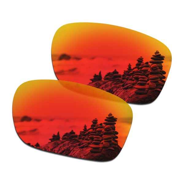 SmartVLT Men's Fire Red Replacement Lenses for Oakley Holbrook OO9102