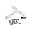 sourcing map T Shape Bracket, 120x120mm Stainless Steel Mending Plate