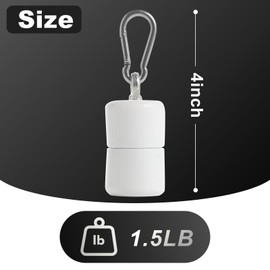 Frunke Flag Weights 1.5 LB Counterweight for Bottom of Flag, Heavy Duty 24 oz Flag Counter Weight Keep Flag Straight for Windy Days Outside Internal Halyard Flagpole Accessories
