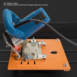 Circular Saw Base Plate, 28x25cm Cut Circular Saw Guidesuitable, Aluminium Router Table Insert Plate, Mini Square Woodworking Benches Router Flip Plate, Multifunctional Trimming