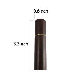 Septe Toothpick Holder, Wooden Portable Sewing Needles Storage Case for Storage Toothpick,Cotton Swab and Other Small Object ,2 ebony + 2 rosewood(4 Pcs)