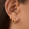 Risamil 3 Pairs Hoop Earrings for Women 14K Gold Hoop