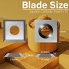 14mm Square Carbide Inserts Cutters Knives Blades 14×14×2.0mm-30°for Woodworking Spiral/Helical