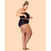 Barbra's High Waist Leg Elegant Lace Trim Panties, Assorted Color(