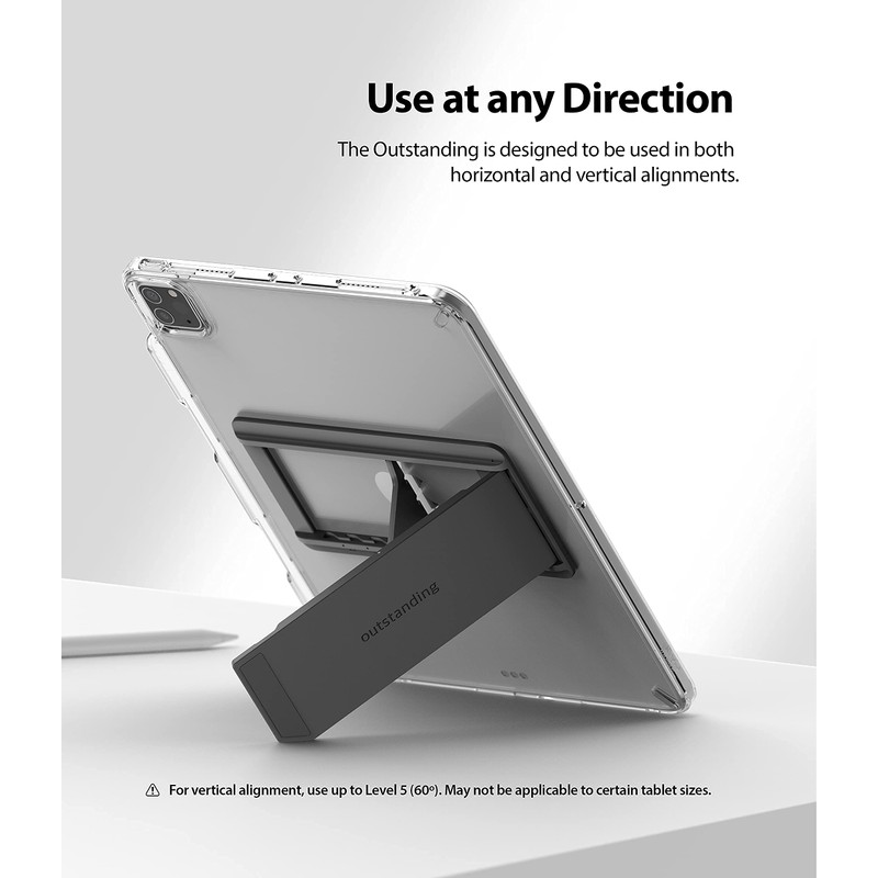 Ringke Outstanding Universal Tablet Stand Spring-Action Kickstand - Dark Gray