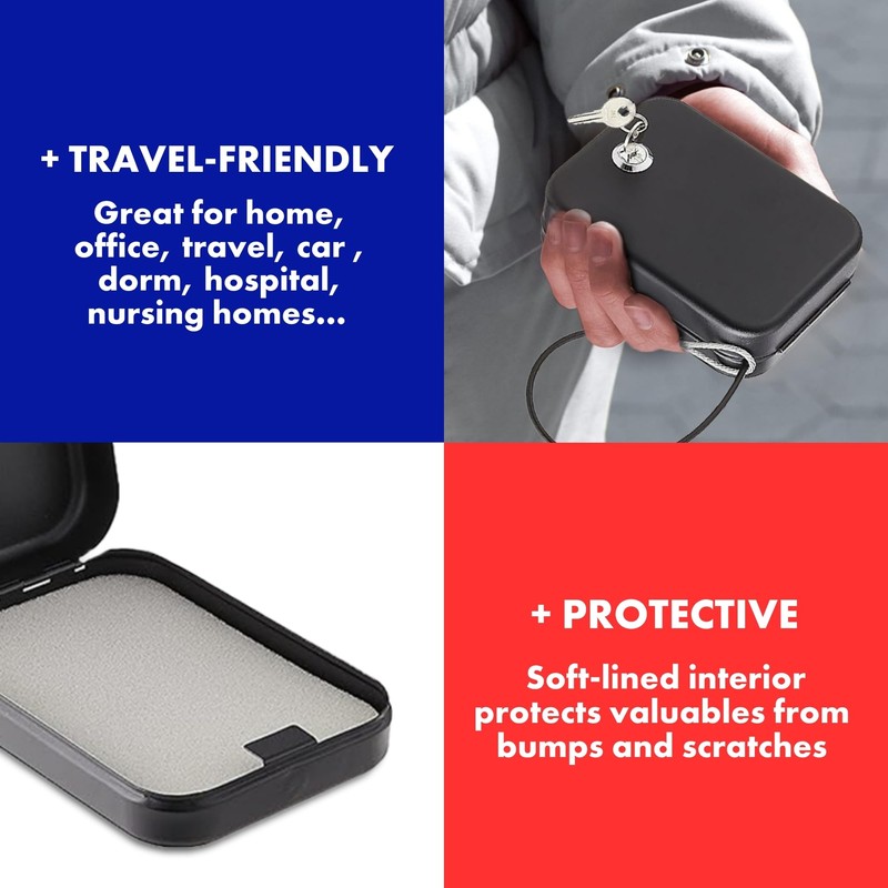 Helix - Personal Safe - Steel - Keyed Lock