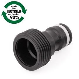 MIVOS 5 x Tap Connector for Taps with 3/4 Inch BSP (24.1 mm) Female Thread - Tap Connector with Quick Coupling for Garden Hose - Made from 90% Recycled Plastic