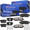 Geekstop D1521 D1086 Front + Rear Disc Brake Pads Compatible