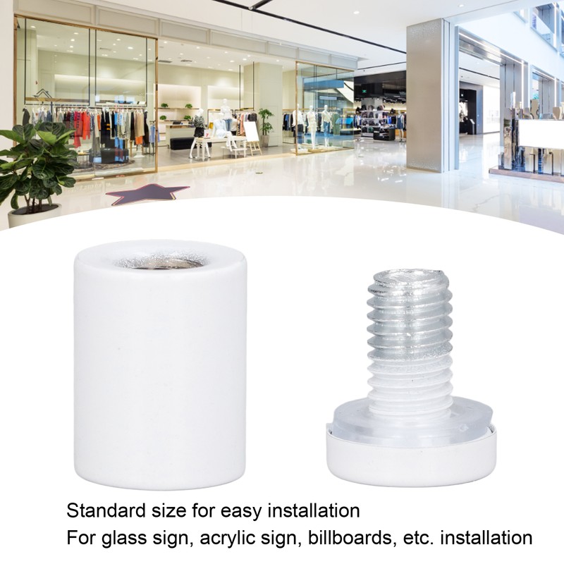 12Pcs Standoff Screws Stainless Steel Advertising Nail Wall Mount Sign