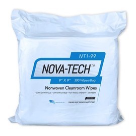 High-Tech Conversions NT1-77 NOVA-TECH Lint Free Nonwoven Cleanroom Wipe, 7" Width x 7" Length (Bag of 330)