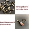 LJFEA 2 pcs Creative Bright Colour Musical Instrument Key Ring