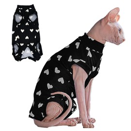 Sphynx Cat Breathable Stretchy Cat Summer Vest, Soft Hairless Cats Shirt, Sleeveless Lightweight Soft Cool Vest for Cats and Puppy (Medium(3.5-5 lbs))