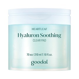 Goodal Houttuynia cordata Hyaluronic Soothing Clear Pad, 1 piece, 70 sheets / 구달 어성초 히알루론 수딩 클리어 패드, 1개, 70매입