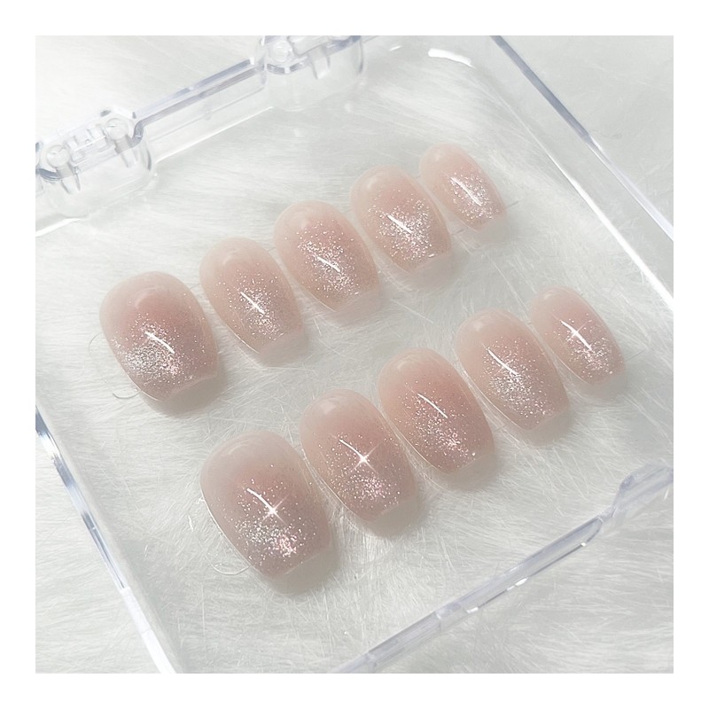 [Handmade Nail Tips] Magnetic Cheek Nail Tips - Almond /