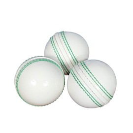 KSZ TRADERS 3 x Soft Rubber Cricket Balls - White