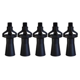 4Spray Eductor Nozzle - BSPT Fluid Mixing Eductors - Glass Reinforced Polypropylene - Minimal Maintenance and Clog Resistant Tank Mixing Agitation Nozzles - 1/2 inch (5 Count)