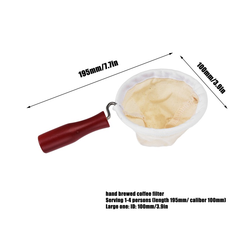 Flannel Cloth Coffee Filter Cold Brew Coffee Strainer Bags Reusable