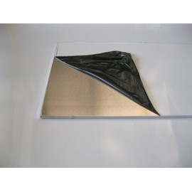 Aluminum Sheet Metal Plate Flat Alloy 1/8" (.125) X 12" Long X 4" Wide 5052 H32 with Protective Film 12 inches x 4 inches