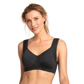 Miss Mary of Sweden Exhale Women's Underwired Medium Impact Sports Bra Black