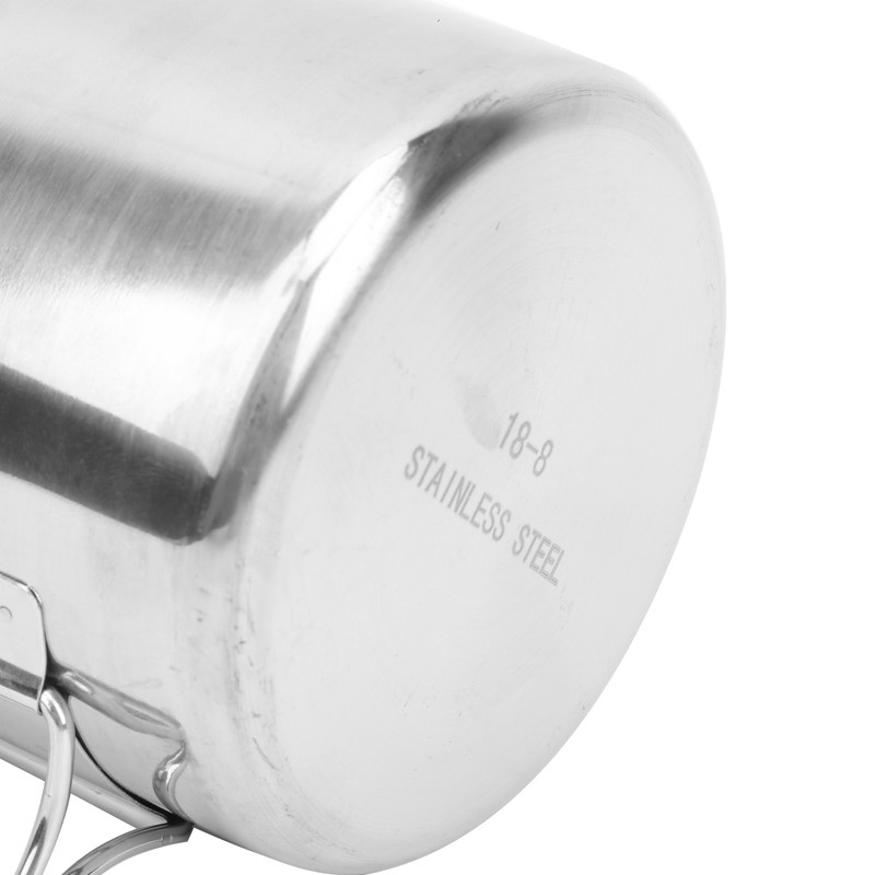 4pcs Outdoor Stainless Steel Cup Foldable Handle Nesting Cups for