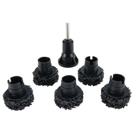 Performance Tool W80105 Wheel Hub Resurfacing Kit - Quick Rust Removal for Lug Studs and Rotors, Fits Power Drill, Includes Holder and 5 Pads