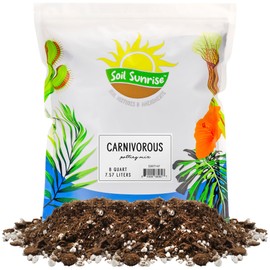 Carnivorous Plant Potting Soil Mix (8 Quarts), Ideal Additive for Venus Fly Traps, Sundews, and Pitcher Plants