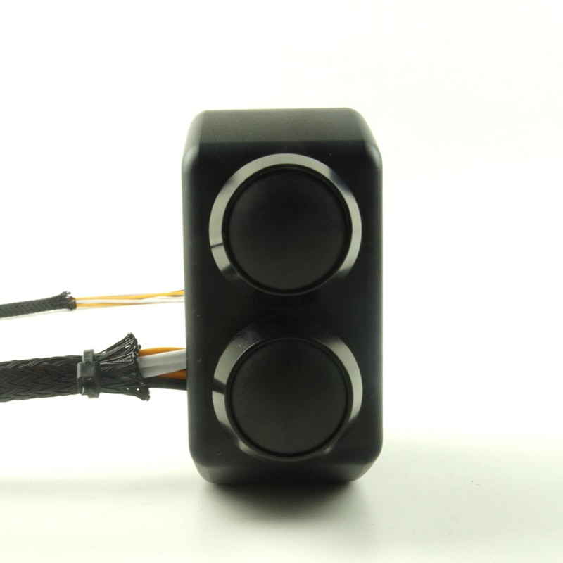 TADAFA Three Buttons Motorcycle Handlebar Switch Aluminum Turn Signal Horn