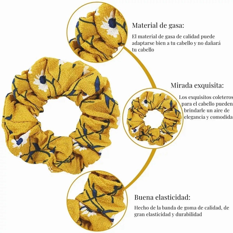 Scrunchies Ligas Elásticas Aterciopeladas Para Cabello 20 Pz