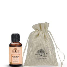 Devinez Sandalwood (Chandan) Essential Oil, 100% Pure, Natural & Undiluted, 30ml for Bright, Clean And Flawless Skin, prevents Skin Aging