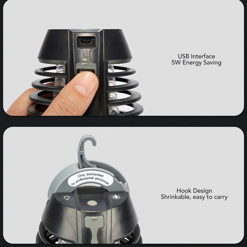 LED Camping Bulb Physical Repellent Light Rechargeable Outdoor Lighting Lamp