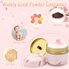 5PCS Powder Puff and Container, Portable Powder Puff Container for